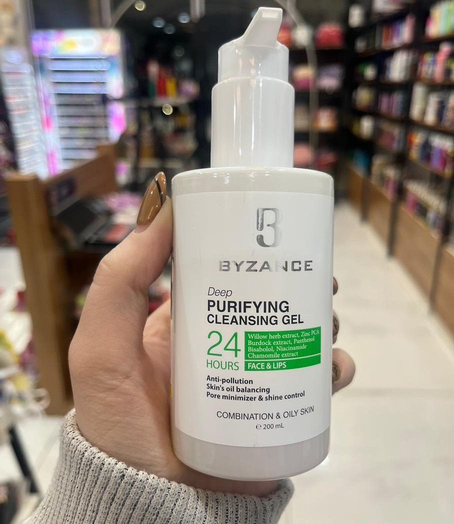 ژل شستشوی صورت بیزانس Deep Purifying پوست چرب و مختلط کنترل چربی و پاک‌کنندگی عمیق