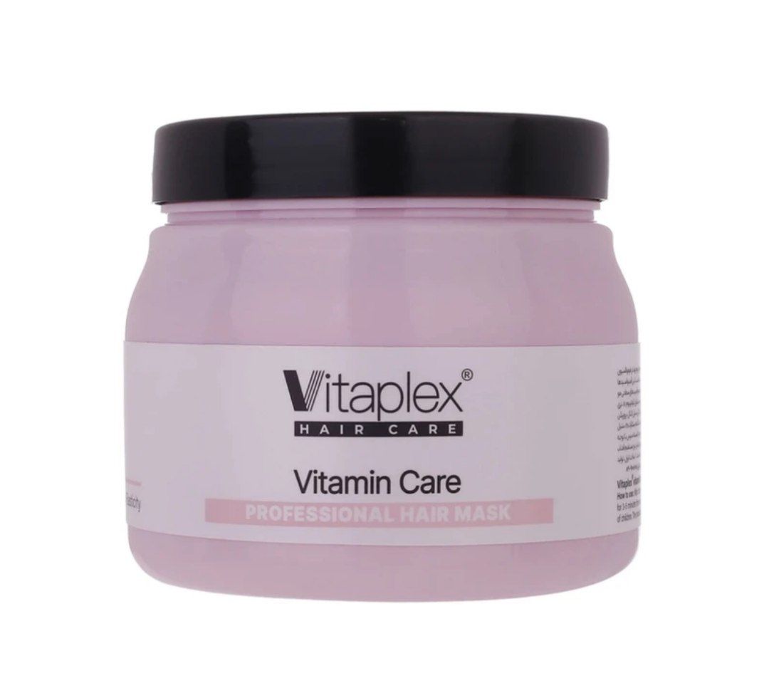 ماسک مو ویتاپلکس مدل Vitamin Care ویتامینه مناسب موهای خشک و نرمال حجم ۵۰۰ میلی‌لیتر