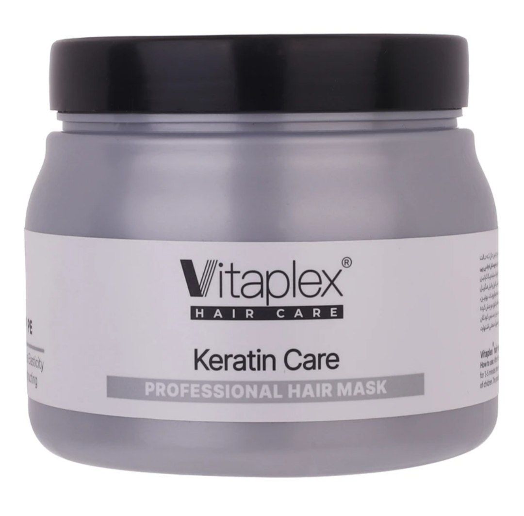 ماسک مو ویتاپلکس مدل Keratin Care مناسب موهای کراتین شده حجم ۵۰۰ میلی‌لیتر